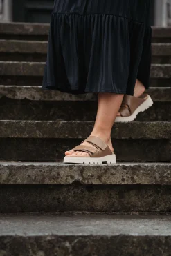 Sandálias^Camport Sandalia Aura Bege