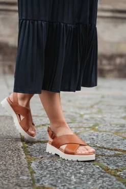 Sandálias^Camport Sandalia Lais Castanho