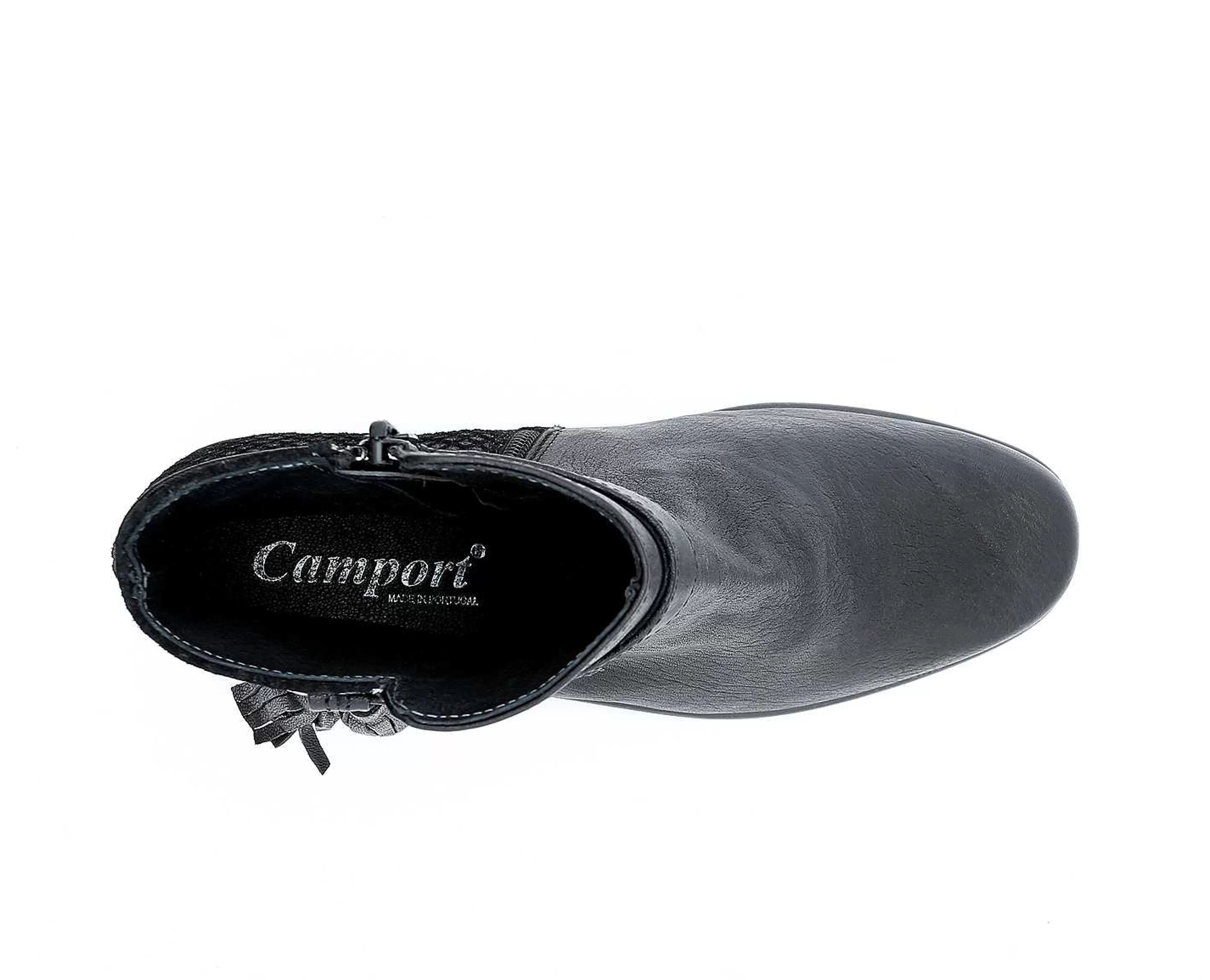 Botas De Salto Alto^Camport Bota Silver Preto