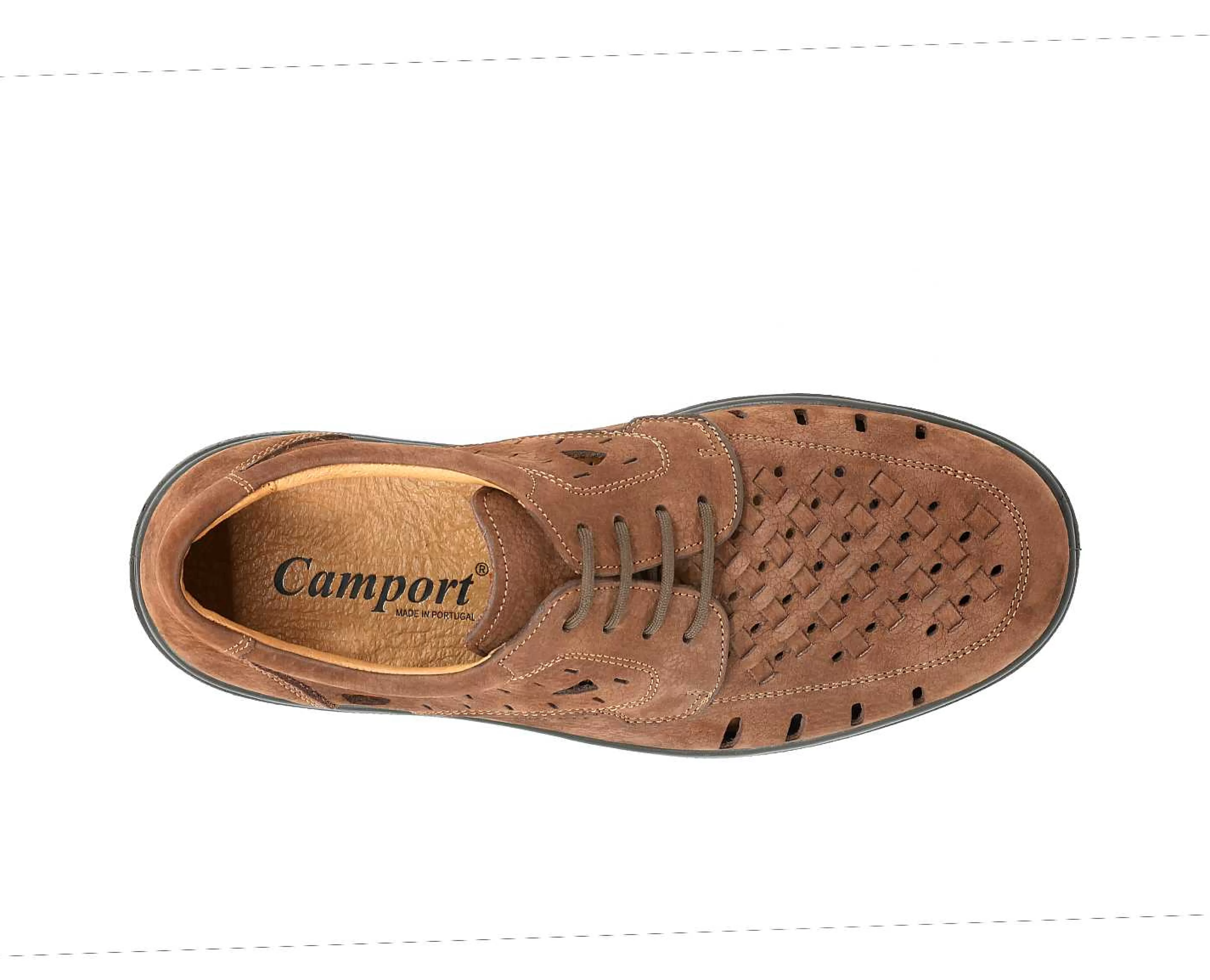 Sapatos^Camport Sapato Air System Castanho Claro