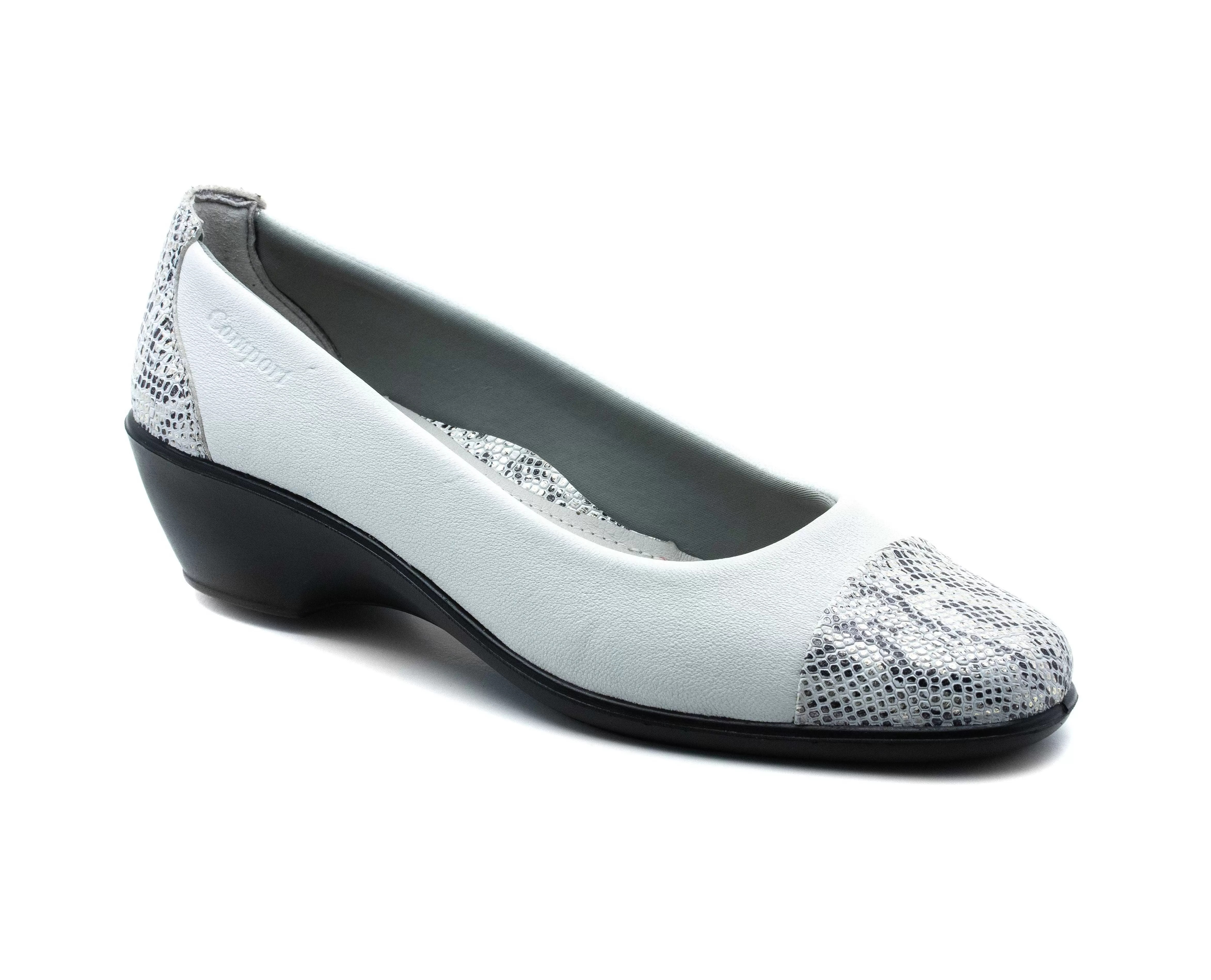 Sapatos^Camport Sapato Dress Code Stretch Branco