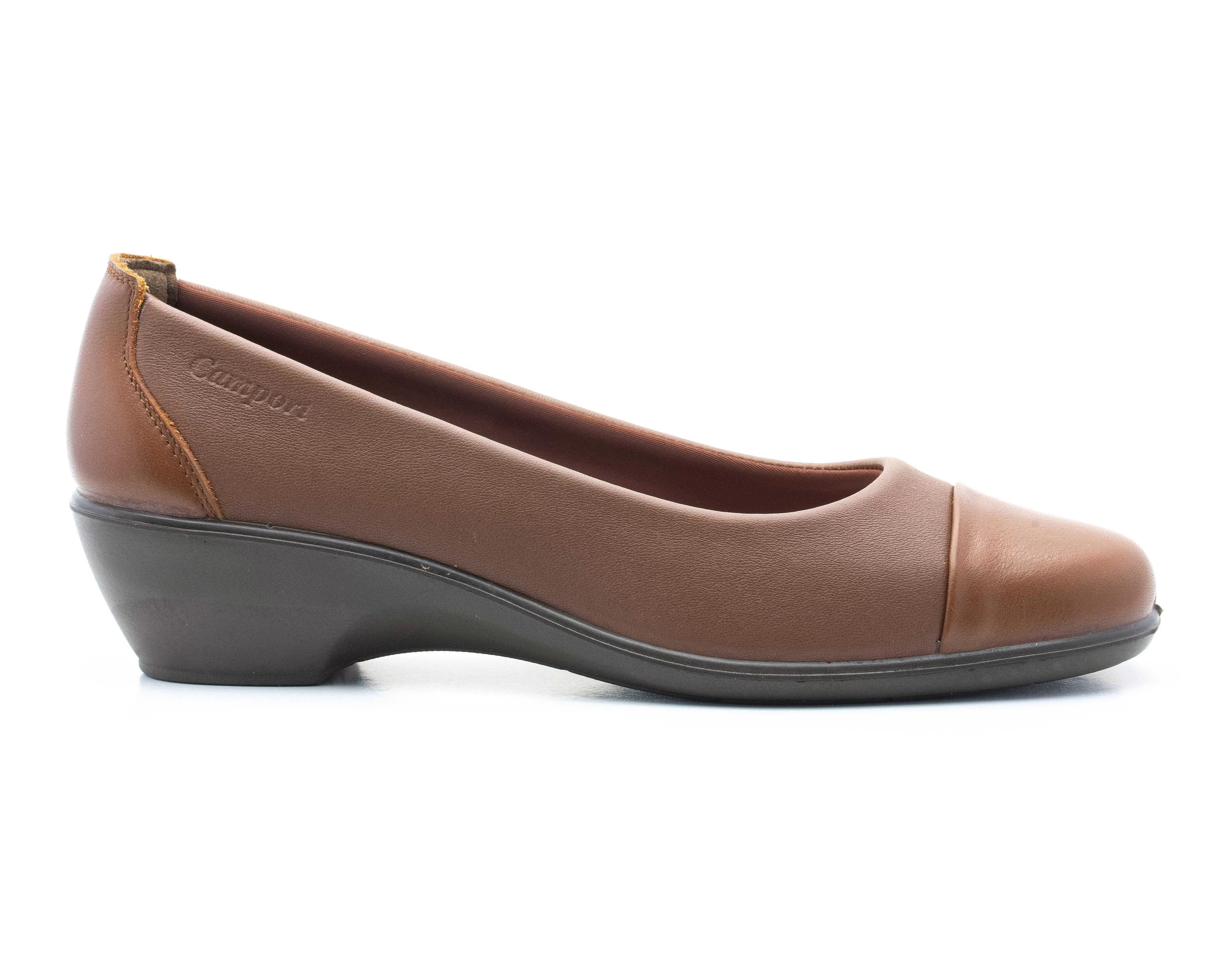 Sapatos^Camport Sapato Dress Code Stretch Castanho