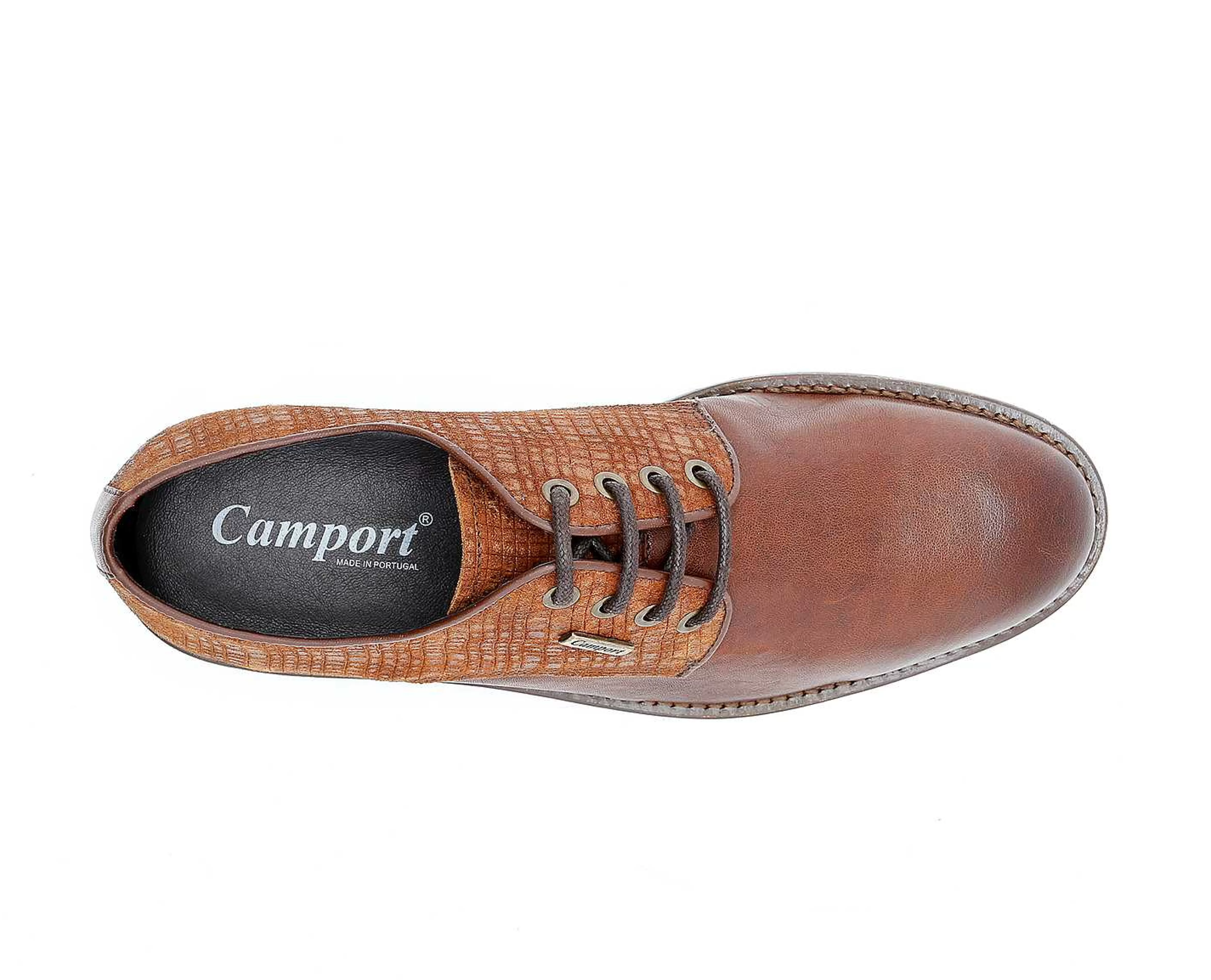 Sapatos^Camport Sapato Oslo Castanho Selim