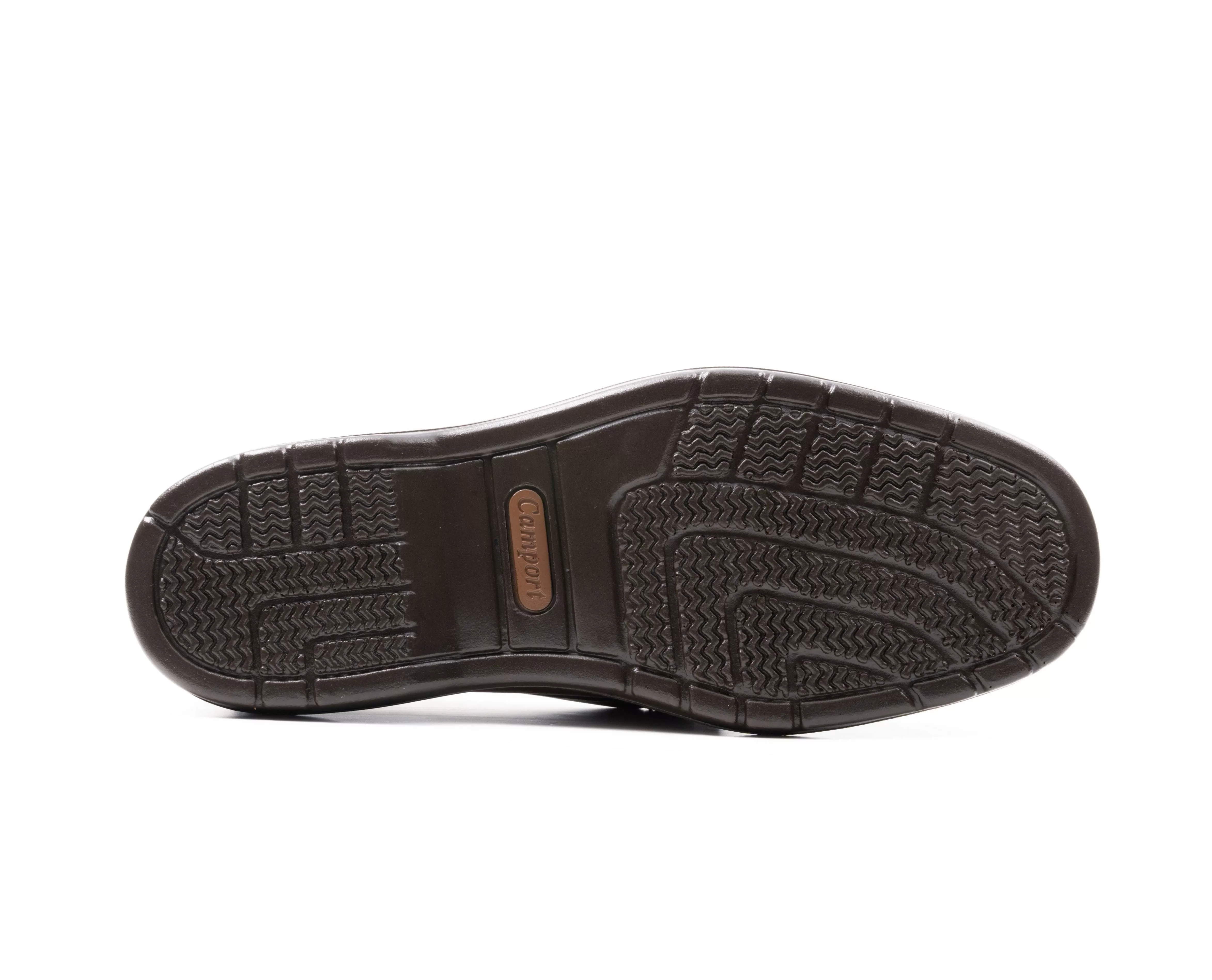 Mocassins^Camport Sapato Pu Boat Castanho