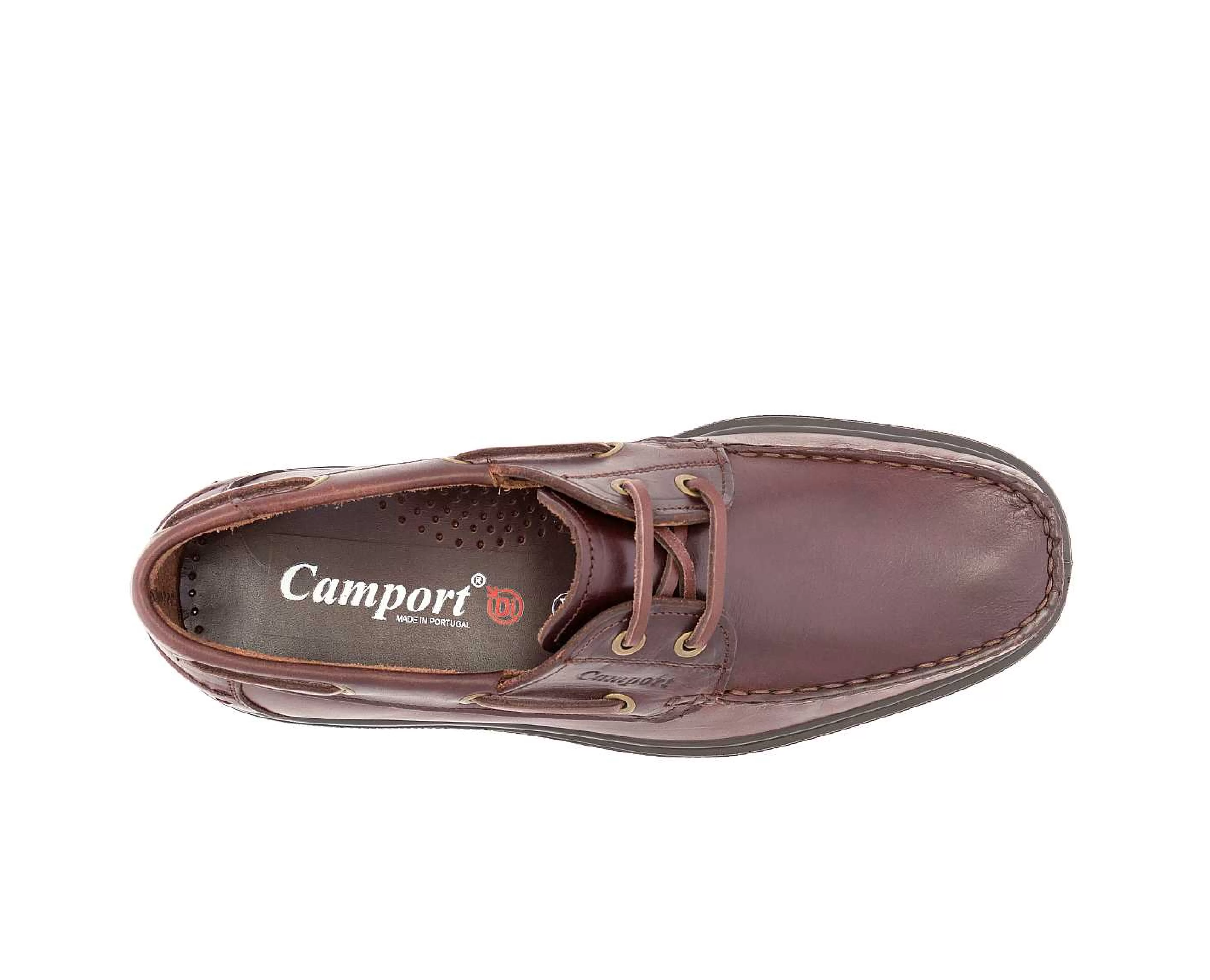 Sapatos^Camport Sapato Pu Boat Castanho