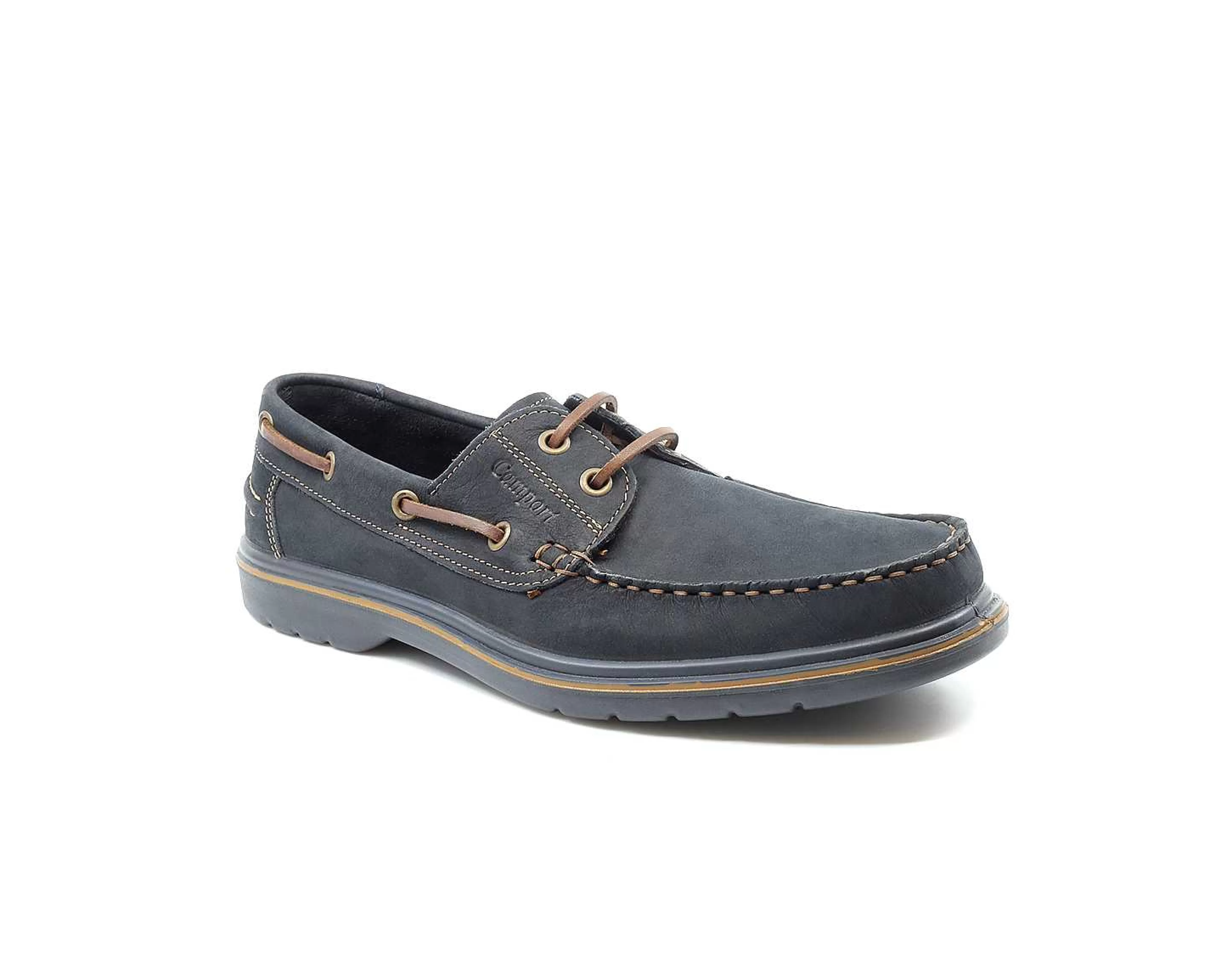 Sapatos^Camport Sapato Pu Boat Navy